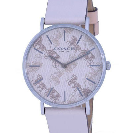 Coach Perry Beige Dial Calf Leather Quartz CO14503553 Women's Watch