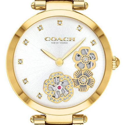 Coach Park Open Heart Gold Tone Stainless Steel Quartz 14503568 Women's Watch