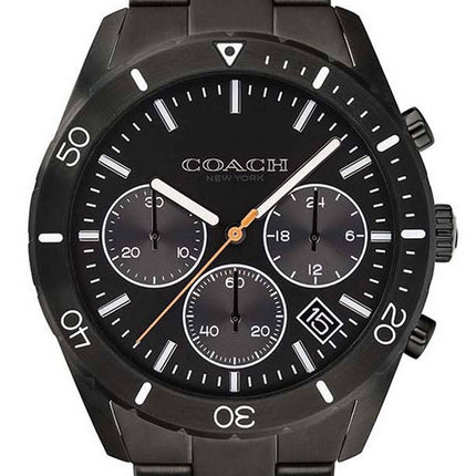 Coach Thompson Black Dial Stainless Steel Chronograph Quartz 14602386 Men's Watch