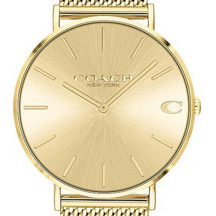 Coach Charles Gold Tone Stainless Steel Quartz 14602428 Men's Watch
