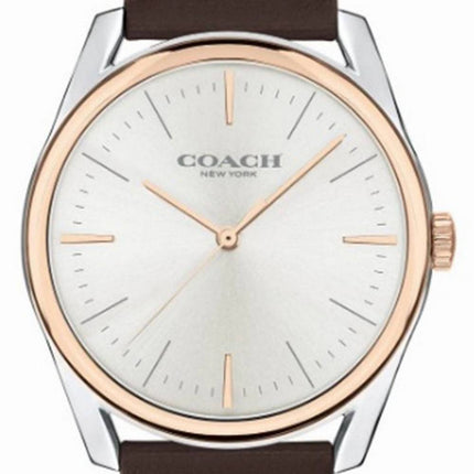 Coach Preston Silver Dial Leather Strap Quartz 14602482 Women's Watch