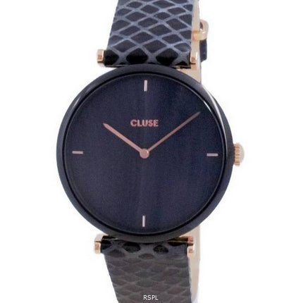 Cluse Triomphe Black Dial Leather Quartz CW0101208012 Womens Watch