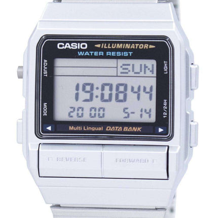 Casio Digital 5 Alarm Multi-Lingual Data Bank DB-380-1DF DB-380-1 Mens Watch