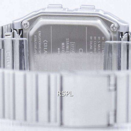 Casio Digital 5 Alarm Multi-Lingual Data Bank DB-380-1DF DB-380-1 Mens Watch