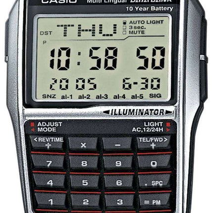 Casio Youth Digital Data Bank 5 Alarm Multi-Lingual DBC-32D-1ADF DBC-32D-1 Mens Watch
