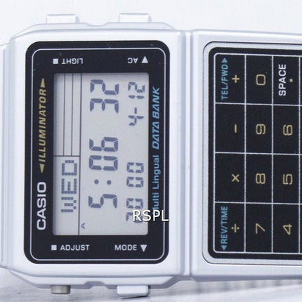 Casio Digital Stainless Steel Data Bank Multi-Lingual DBC-611-1DF DBC-611-1 Mens Watch