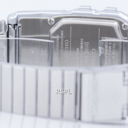 Casio Digital Stainless Steel Data Bank Multi-Lingual DBC-611-1DF DBC-611-1 Mens Watch