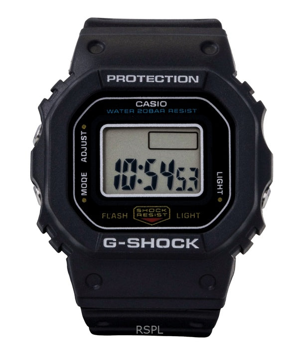 Casio G-Shock Nano Digital Black Bio-Based Resin Strap Quartz DWN-5600-1 200M Unisex Watch