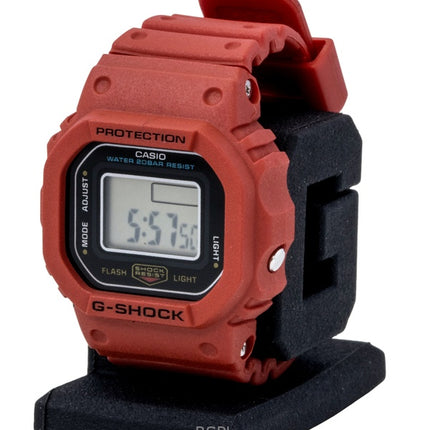 Casio G-Shock Nano Digital Red Bio-Based Resin Strap Quartz DWN-5600-4 200M Unisex Watch