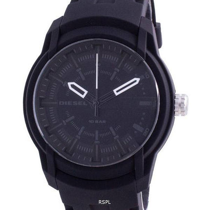 Diesel Armbar Black Dial Silicone Strap Quartz DZ1830 100M Men's Watch