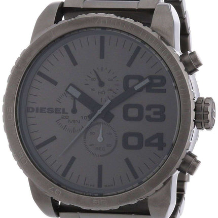 Diesel Advanced Chronograph Gun Metal Dial Ion Plated DZ4215 Mens Watch