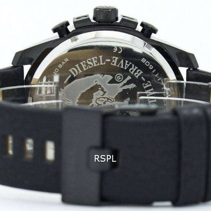 Diesel Mega Chief Chronograph Black Dial 100M DZ4291 Mens Watch