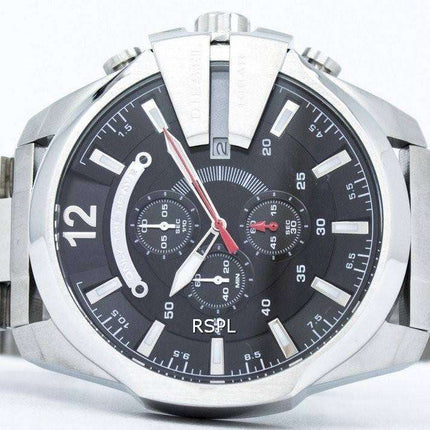 Diesel Mega Chief Quartz Chronograph Black Dial DZ4308 Mens Watch