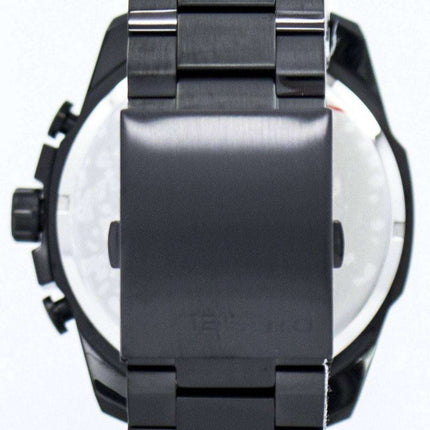 Diesel Mega Chief black Ion Plated Brown Dial DZ4318 Mens Watch