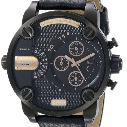 Diesel Little Daddy 2-Time Zone Chronograph DZ7291 Mens Watch