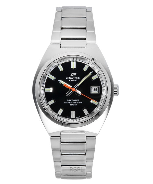 Casio Edifice Analog Stainless Steel Black Dial Quartz EFB-109D-1AV 100M Men's Watch