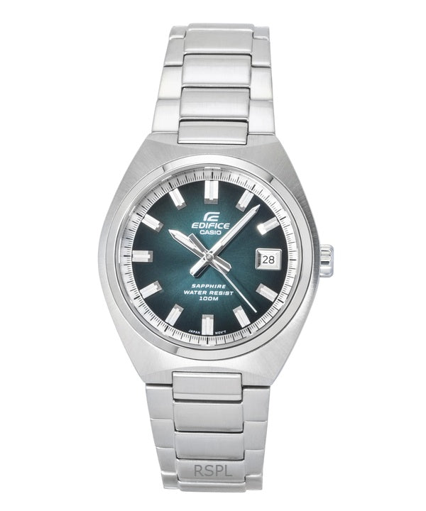 Casio Edifice Analog Stainless Steel Green Dial Quartz EFB-109D-3AV 100M Men's Watch