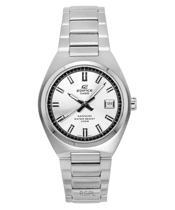 Casio Edifice Analog Stainless Steel Silver Dial Quartz EFB-109D-7AV 100M Men's Watch