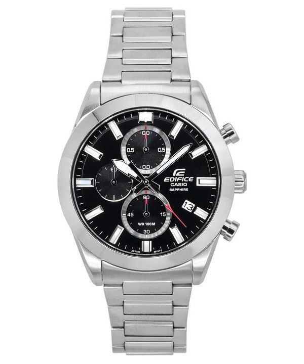 Casio Edifice Standard Chronograph Analog Black Dial Quartz EFB-710D-1A 100M Men's Watch