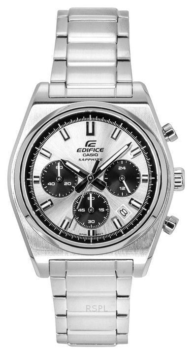 Casio Edifice Analog Chronograph Stainless Steel Silver Dial