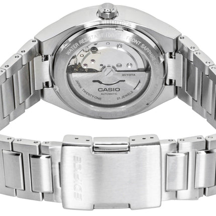 Casio Edifice Analog Stainless Steel Forged Carbon Black Dial Automatic EFK-200CD-1A 100M Men's Watch