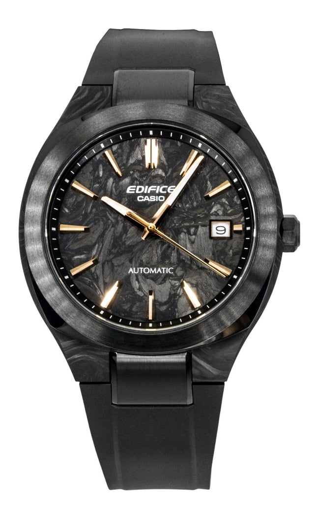 Casio Edifice Analog Resin Strap Black Dial Automatic EFK-200XPB-1A 100M Men's Watch
