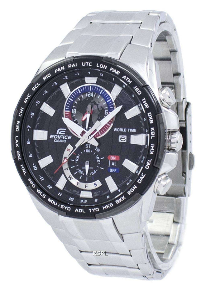 Casio Edifice World Time Quartz EFR-550D-1AV EFR550D-1AV Men's Watch