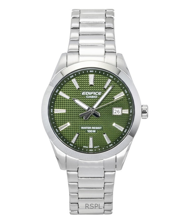Casio Edifice Analog Stainless Steel Green Dial Quartz EFV-160D-3A 100M Men's Watch