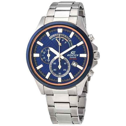 Casio Edifice Standard Chronograph Analog Blue Dial Quartz EFV-530DB-2A 100M Men's Watch