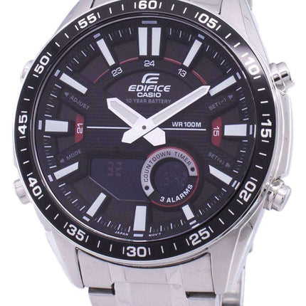 Casio Edifice Alarm Analog Digital Quartz EFV-C100D-1AV EFVC100D-1AV Men's Watch