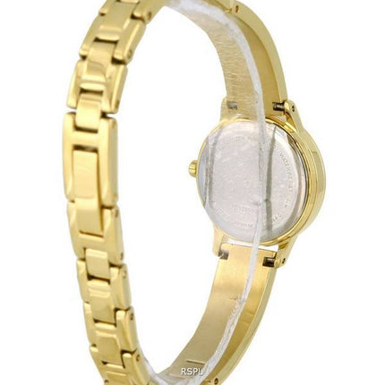 Citizen Crystal Accents Gold Tone Stainless Steel Black Dial Quartz EJ6132-55E.G Womens Watch