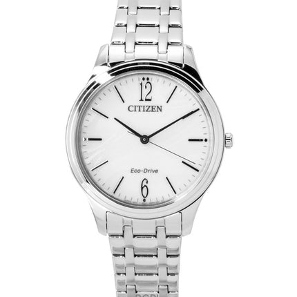Citizen Elegance Stainless Steel White Dial Eco-Drive EM0411-71A Women's Watch
