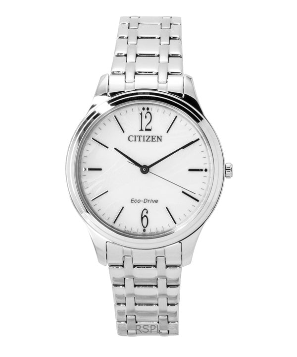 Citizen Elegance Stainless Steel White Dial Eco-Drive EM0411-71A Women's Watch