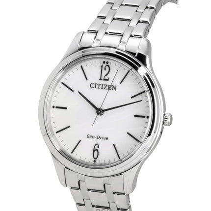 Citizen Elegance Stainless Steel White Dial Eco-Drive EM0411-71A Women's Watch