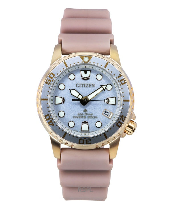 Citizen Promaster Dive Polyurethane Strap Silver Dial Eco-Drive