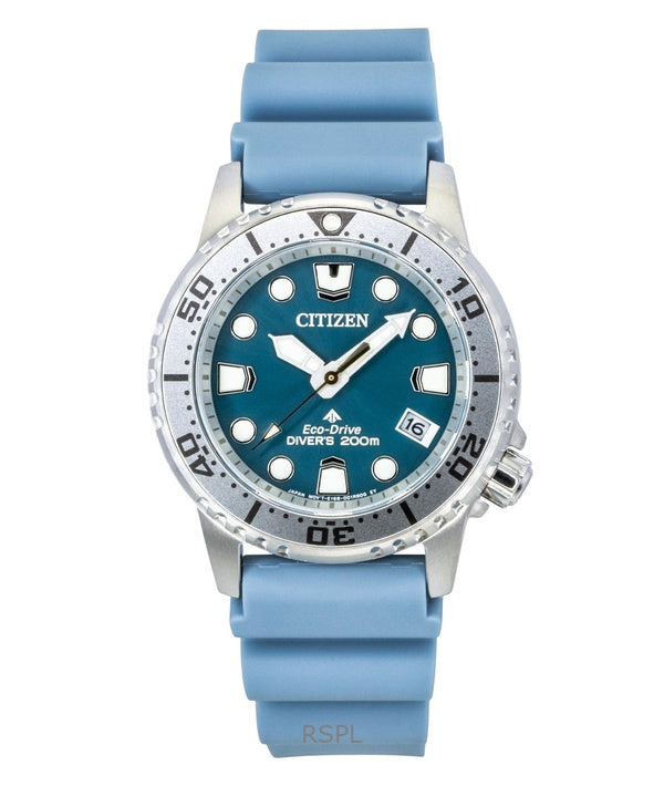 Citizen Promaster Polyurethane Strap Blue Dial Eco-Drive  Diver's EO2027-09L 200M Women's Watch