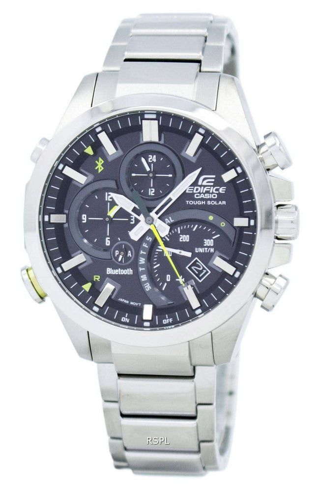 Casio Edifice Tough Solar Dual Dial World Time Bluetooth EQB-500D-1A Men's Watch