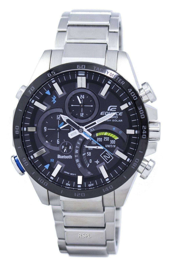 Casio Edifice Tough Solar Filght Mode Bluetooth Tachymeter EQB-501XDB-1A Men's Watch