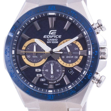 Casio Edifice Solar Powered Chronograph EQS-800BCD-2A EQS800BCD-2 100M Mens Watch
