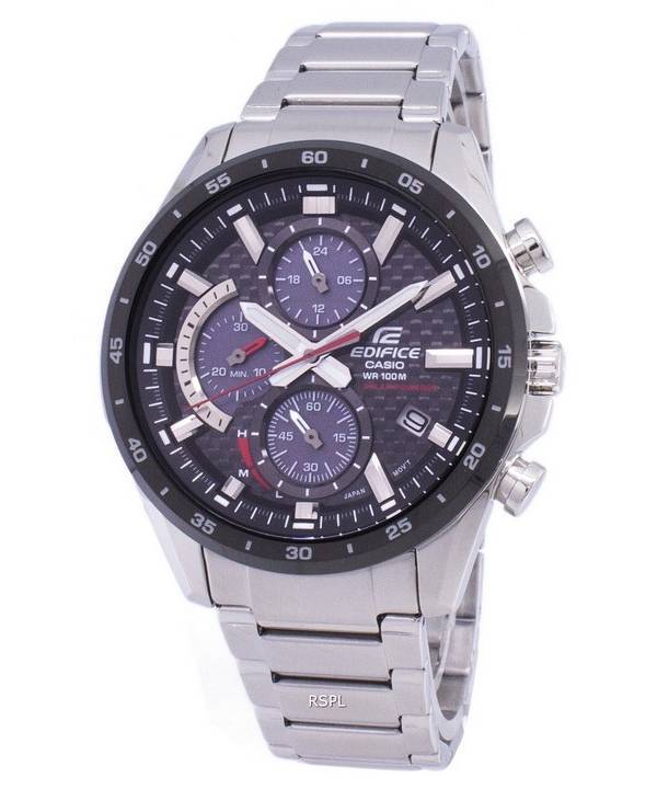 Casio Edifice Chronograph Solar EQS900DB-1AV EQS-900DB-1AV Men's Watch