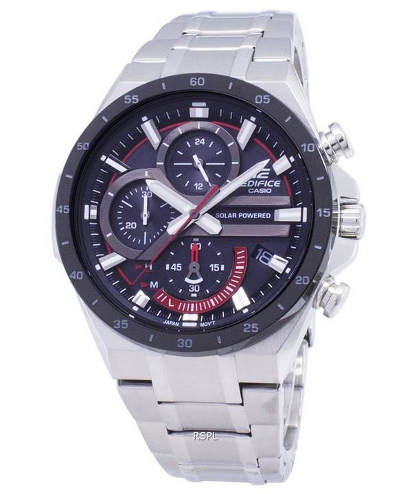 Casio Edifice EQS-920DB-1AV EQS920DB1-AV Solar Chronograph Men's Watch