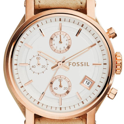 Fossil Original BoyFriend Chronograph White Dial ES3748 Womens Watch