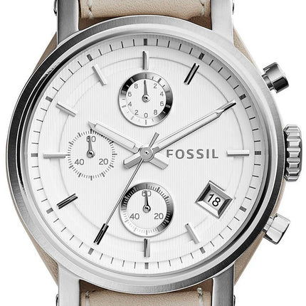 Fossil Original BoyFriend Chronograph White Dial ES3811 Womens Watch