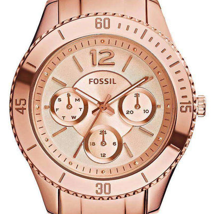 Fossil Stella Multifunction Rose Gold Stainless-Steel ES3815 Womens Watch