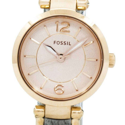 Fossil Georgia Rose Dial Grey Leather ES3862 Womens Watch
