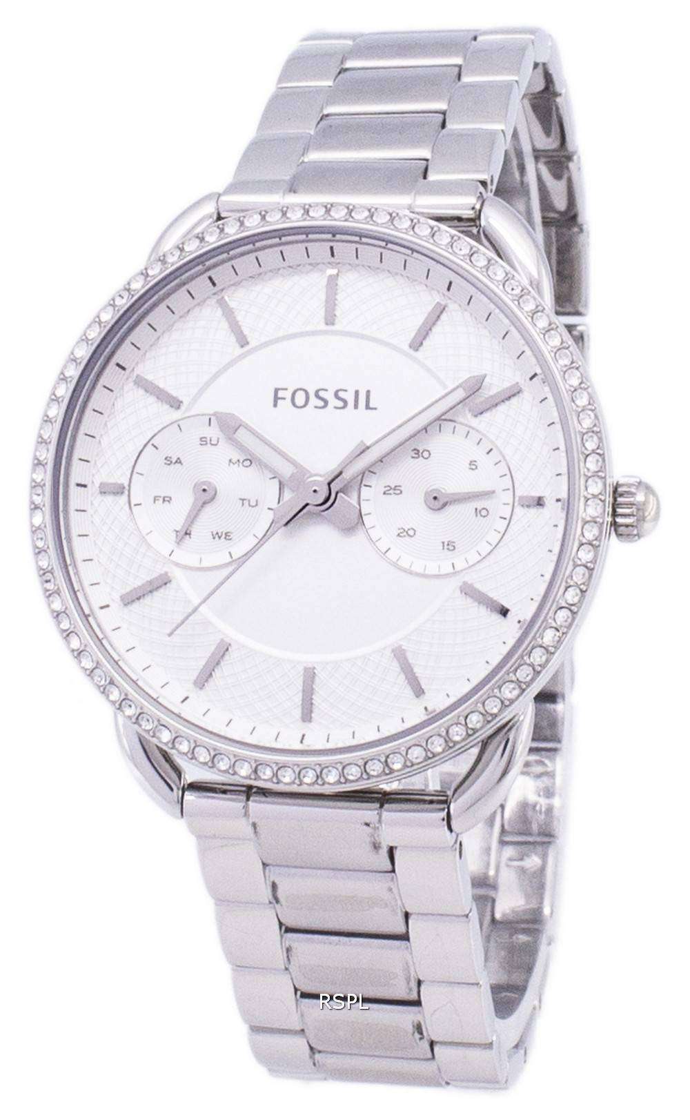 Fossil Tailor Multifunction Quartz Diamond Accents ES4262 Women's