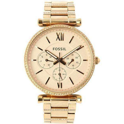 Fossil Carlie ES4542 Diamond Accents Quartz Women's Watch