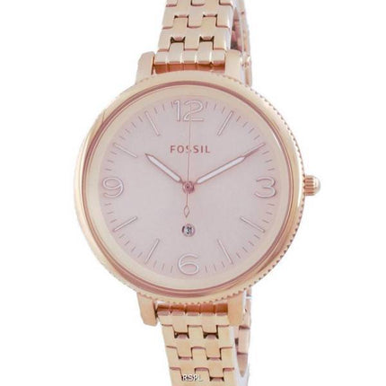 Fossil Monroe Rose Gold Stainless Steel Quartz ES4946 Womens Watch