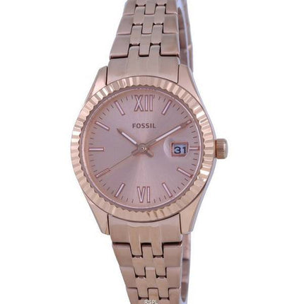 Fossil Scarlette Micro Rose Gold Tone Dial Quartz ES4992 Women's Watch