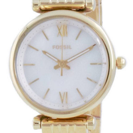 Fossil Carlie Mini Gold Tone Stainless Steel Quartz ES5067SET With Gift Set Women's Watch
